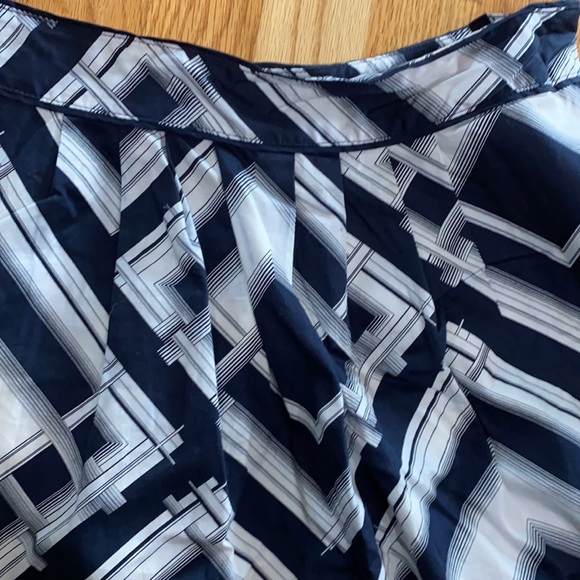 Talbots Ikat Print Cotton Skirt - Picture 3 of 6